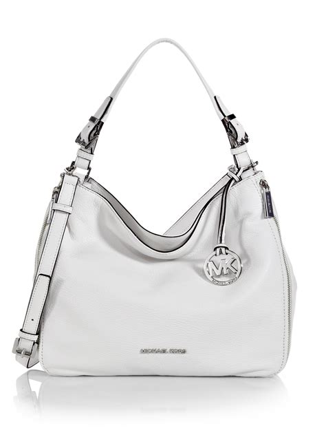 michael kors white leather hobo|Michael kors hobo handbag + FREE SHIPPING .